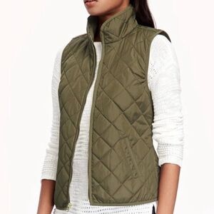 Olive Quilted Women's Vest